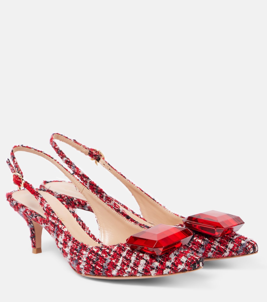 Jaipur bouclé slingback pumps | Gianvito Rossi