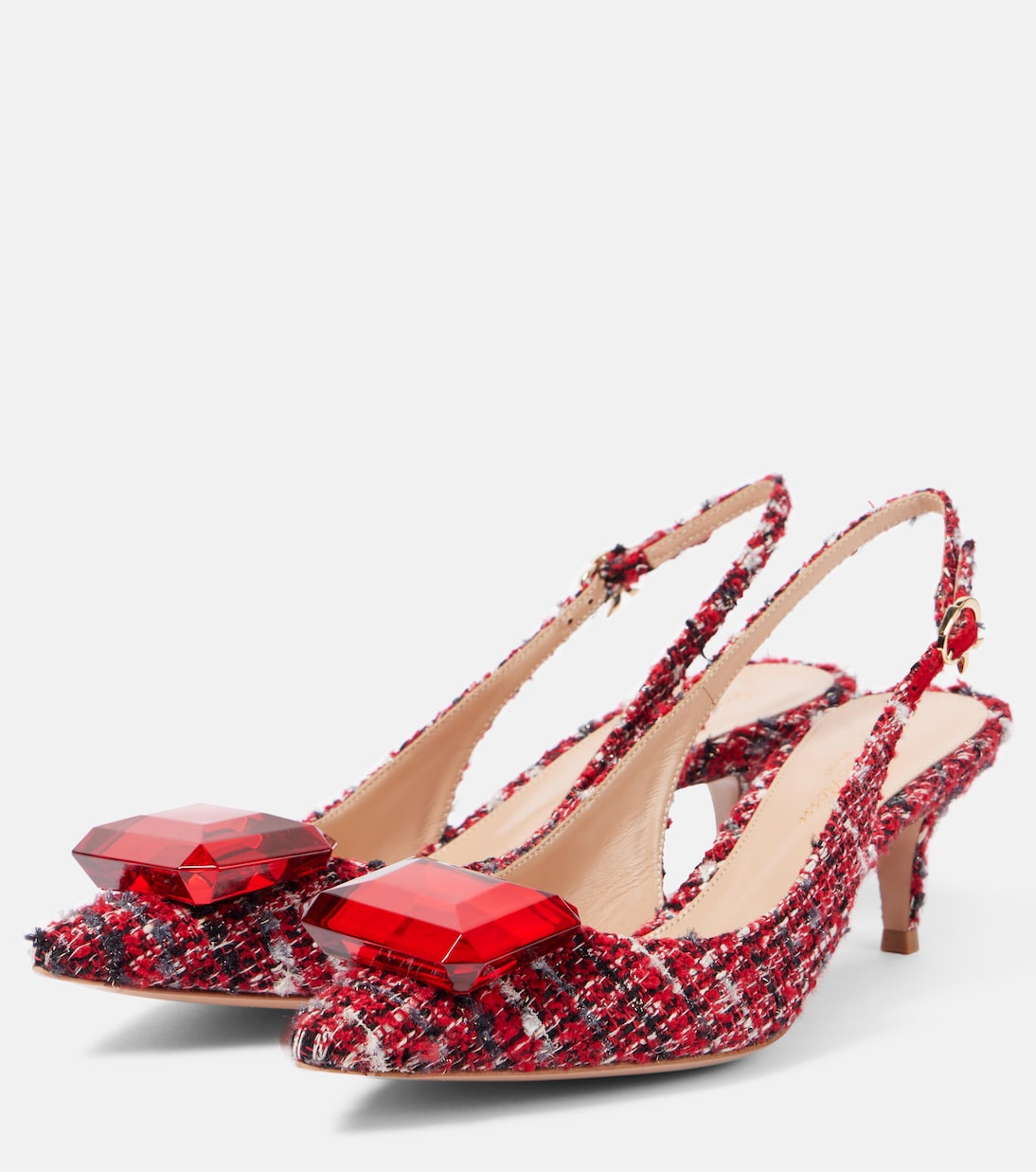 Jaipur bouclé slingback pumps | Gianvito Rossi