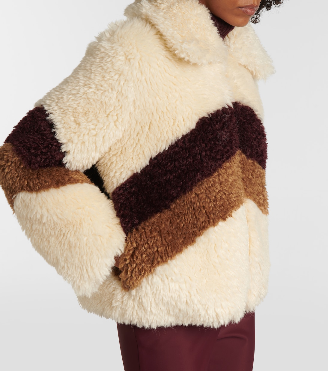 Reversible faux shearling jacket | Perfect Moment