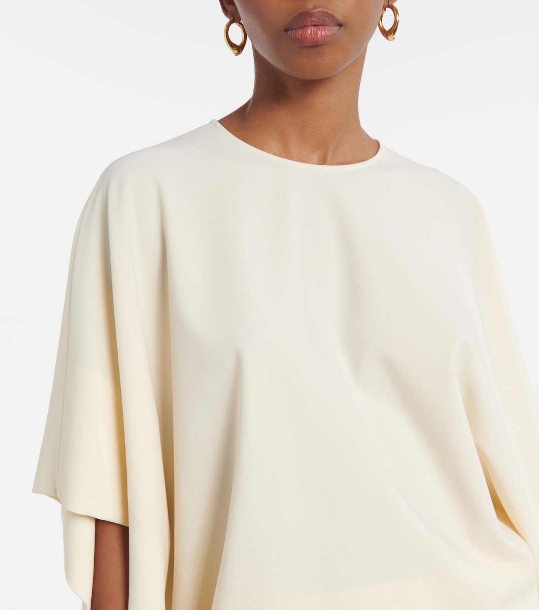 Tenley draped wool-blend crêpe top  | Fforme