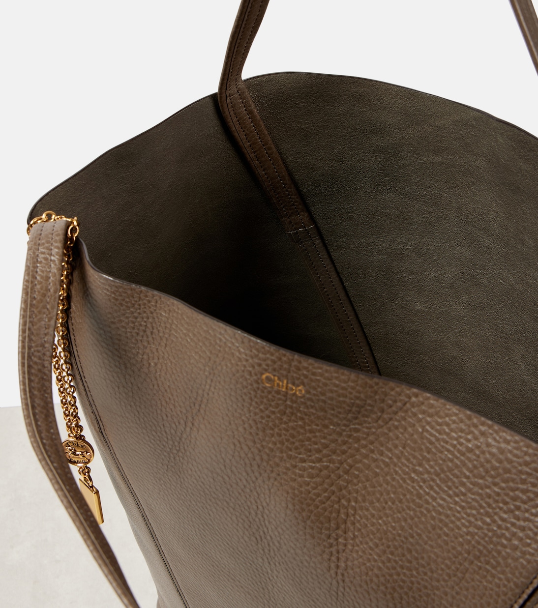 Borsa Chloé Spin Large in pelle | Chloé