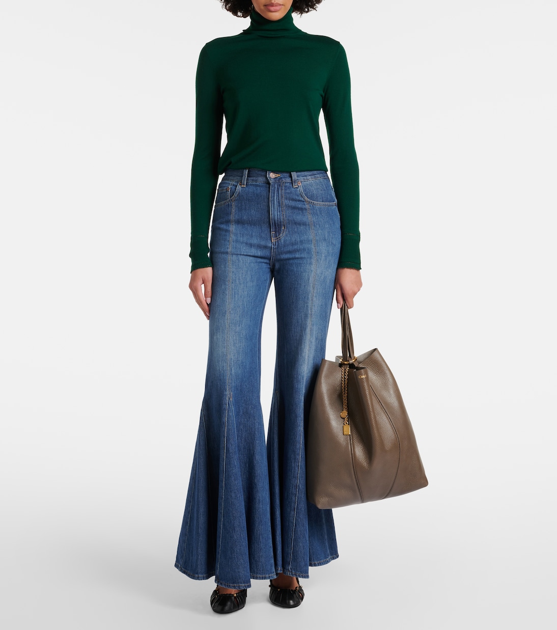 Borsa Chloé Spin Large in pelle | Chloé