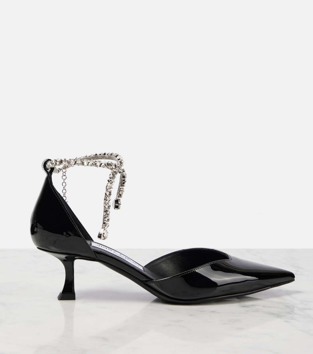 Pumps Stevie 30 in vernice con cristalli | Jimmy Choo