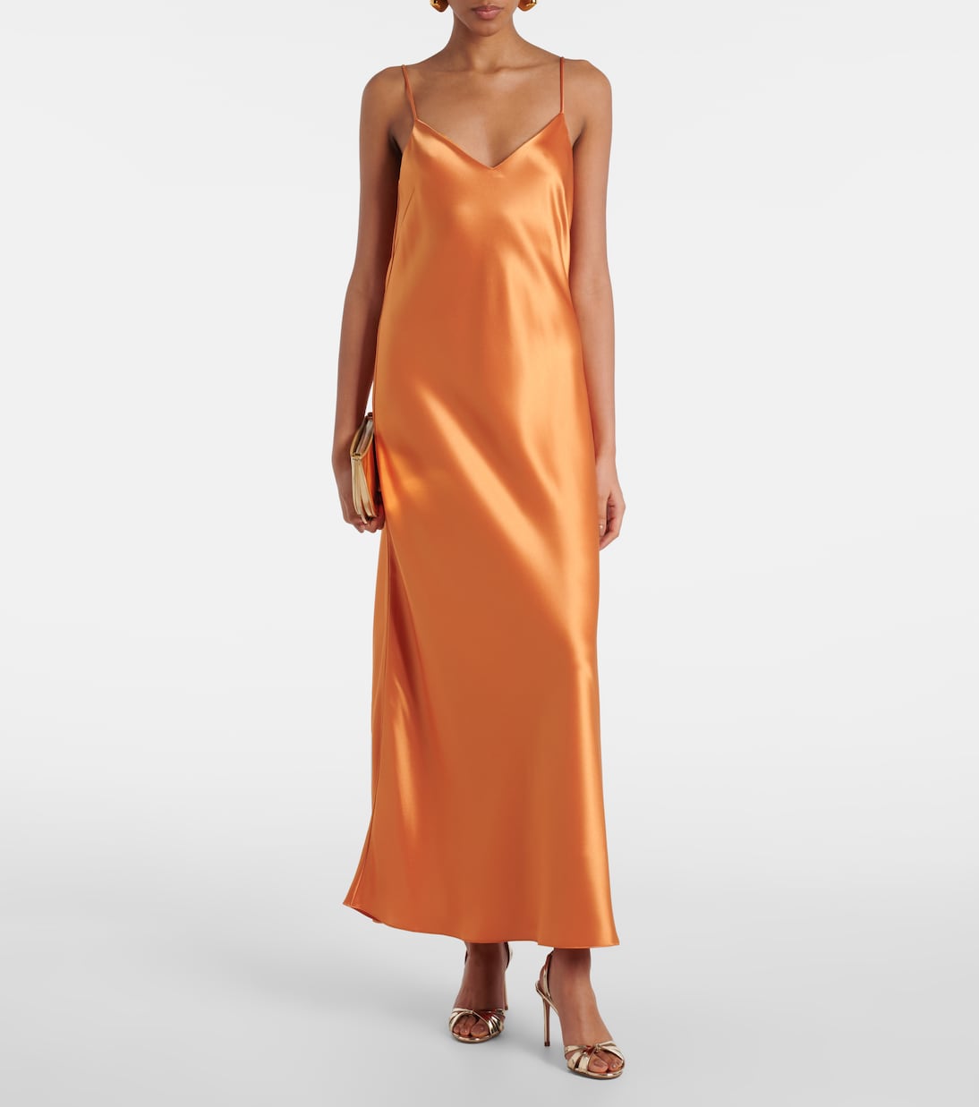 Provence satin slip dress | Galvan