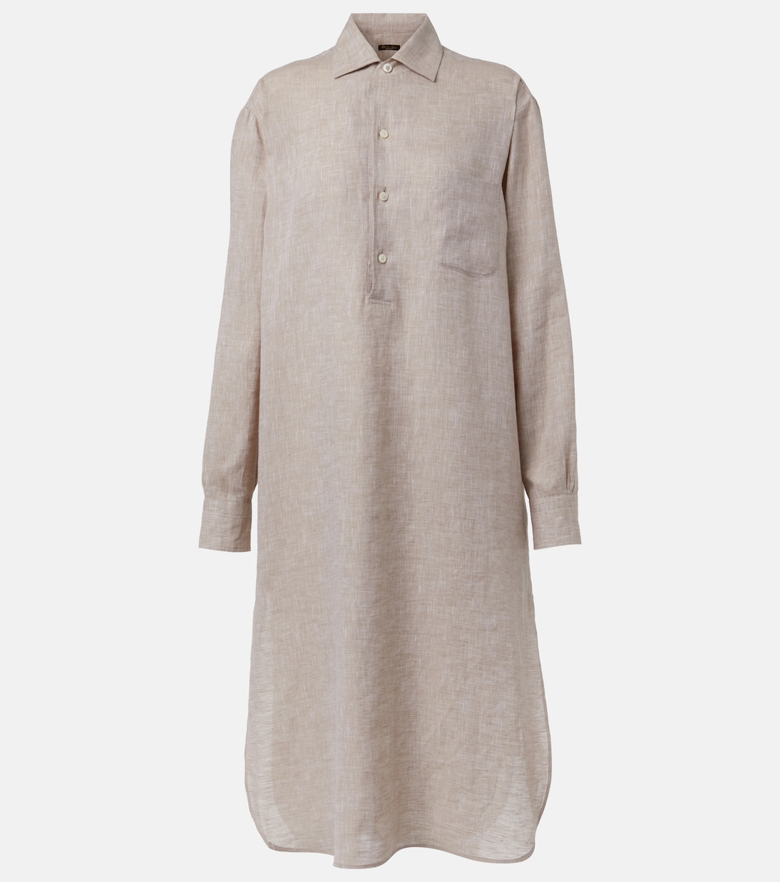 Hemdblusenkleid Lora aus Leinen | Loro Piana
