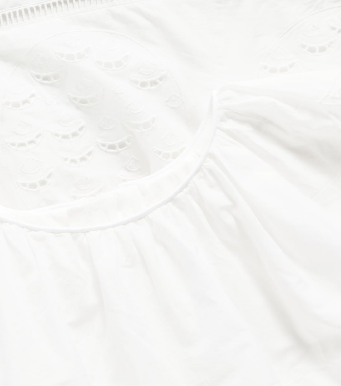 Robe en coton à broderies anglaises | Chloé Kids