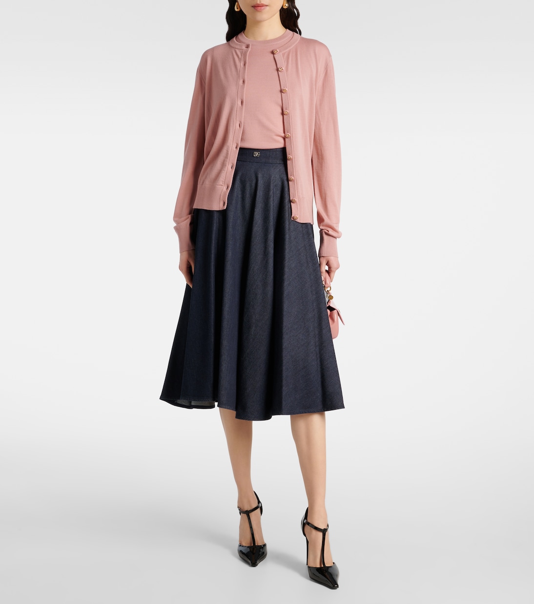 Falda midi con DG | Dolce&Gabbana