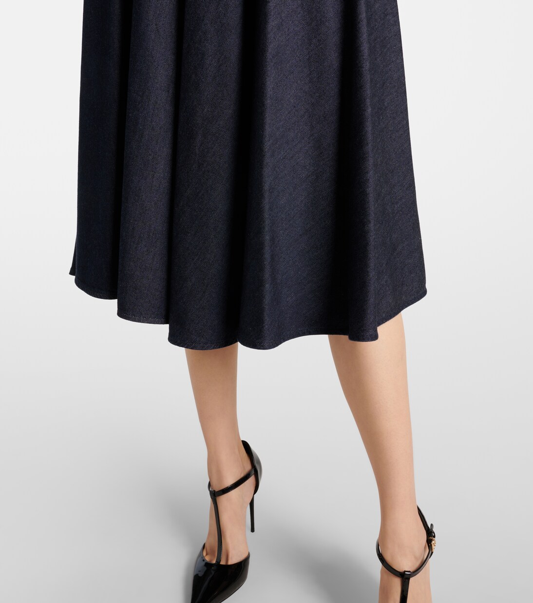 Gonna Midi In Raso Donna – Dulcey – Tessuto Morbidissimo Con Chiusura Lampo – Colore Unico