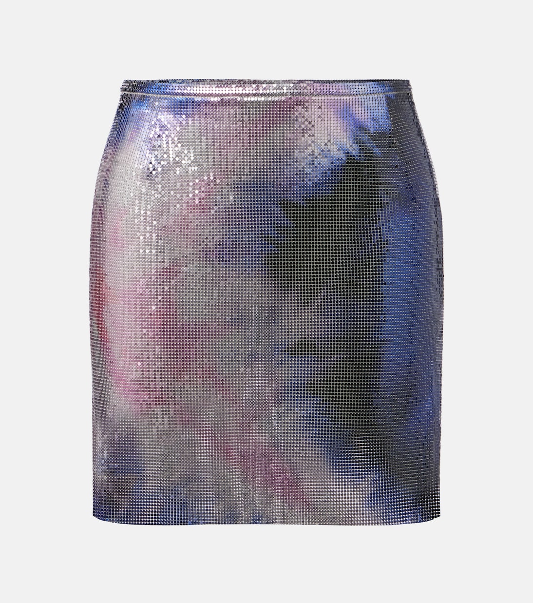 Tie-dye metallic miniskirt | Rabanne