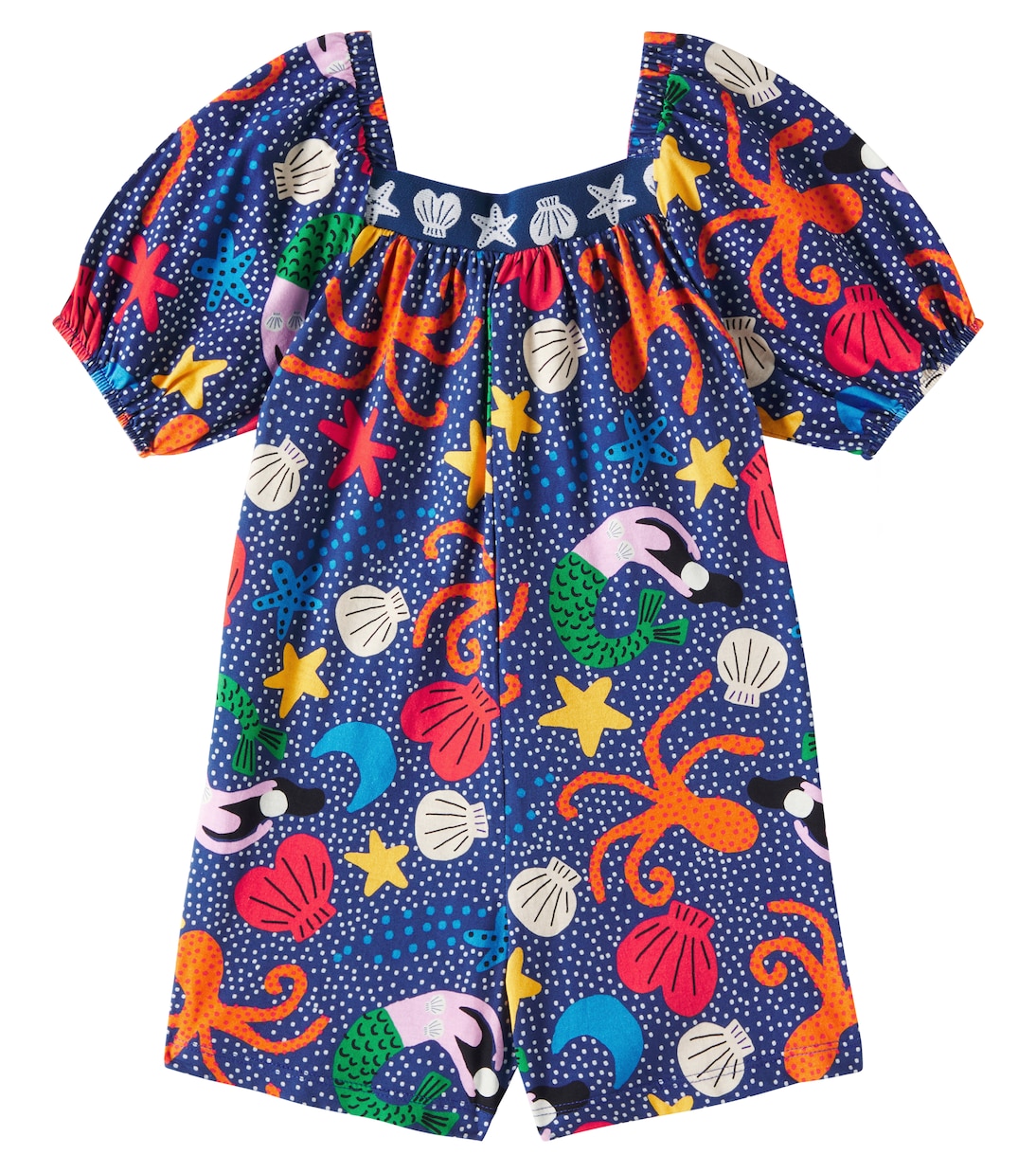 Printed cotton romper | Fábula