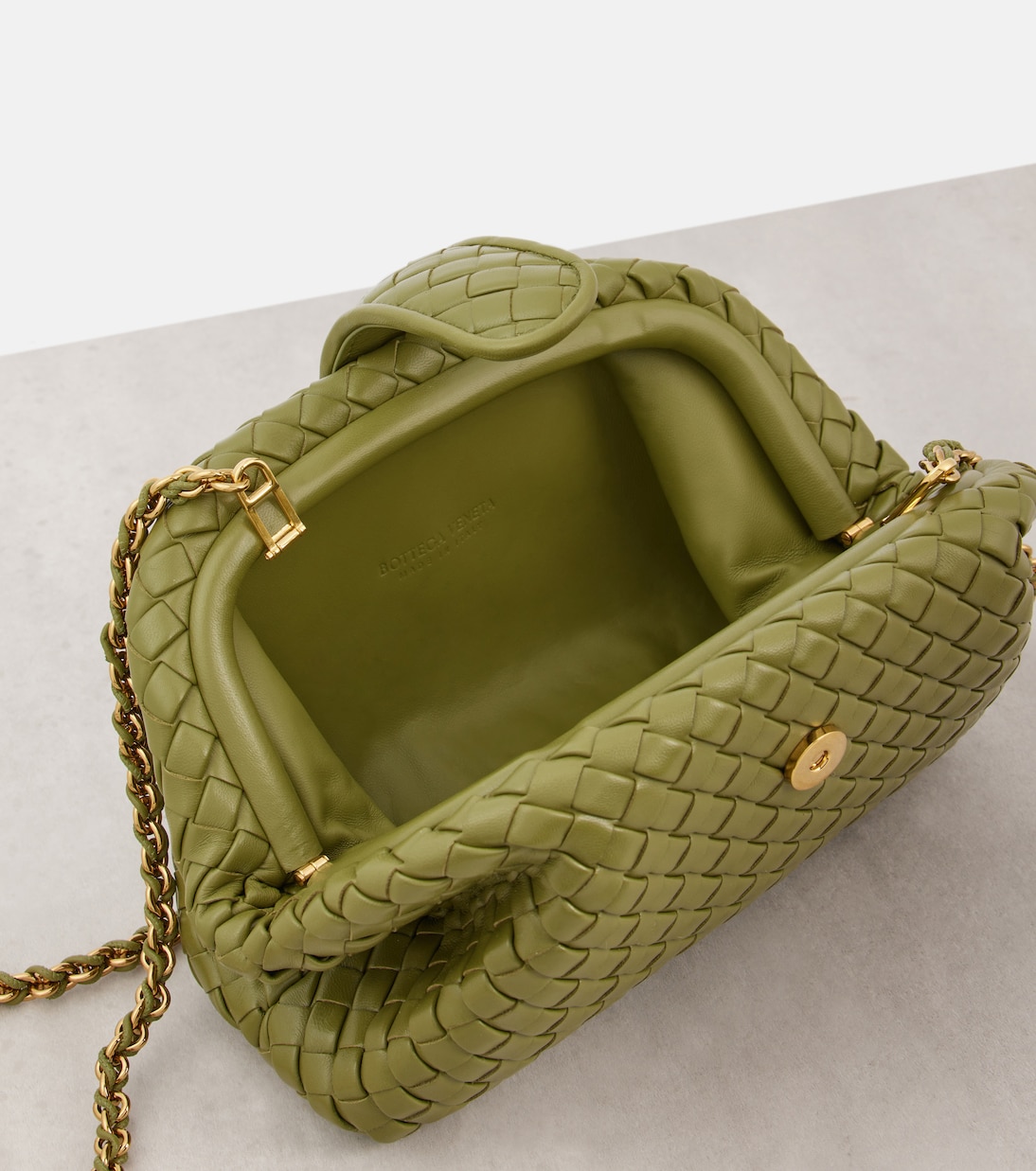 Pochette Lauren 1980 Small en cuir Intrecciato | Bottega Veneta