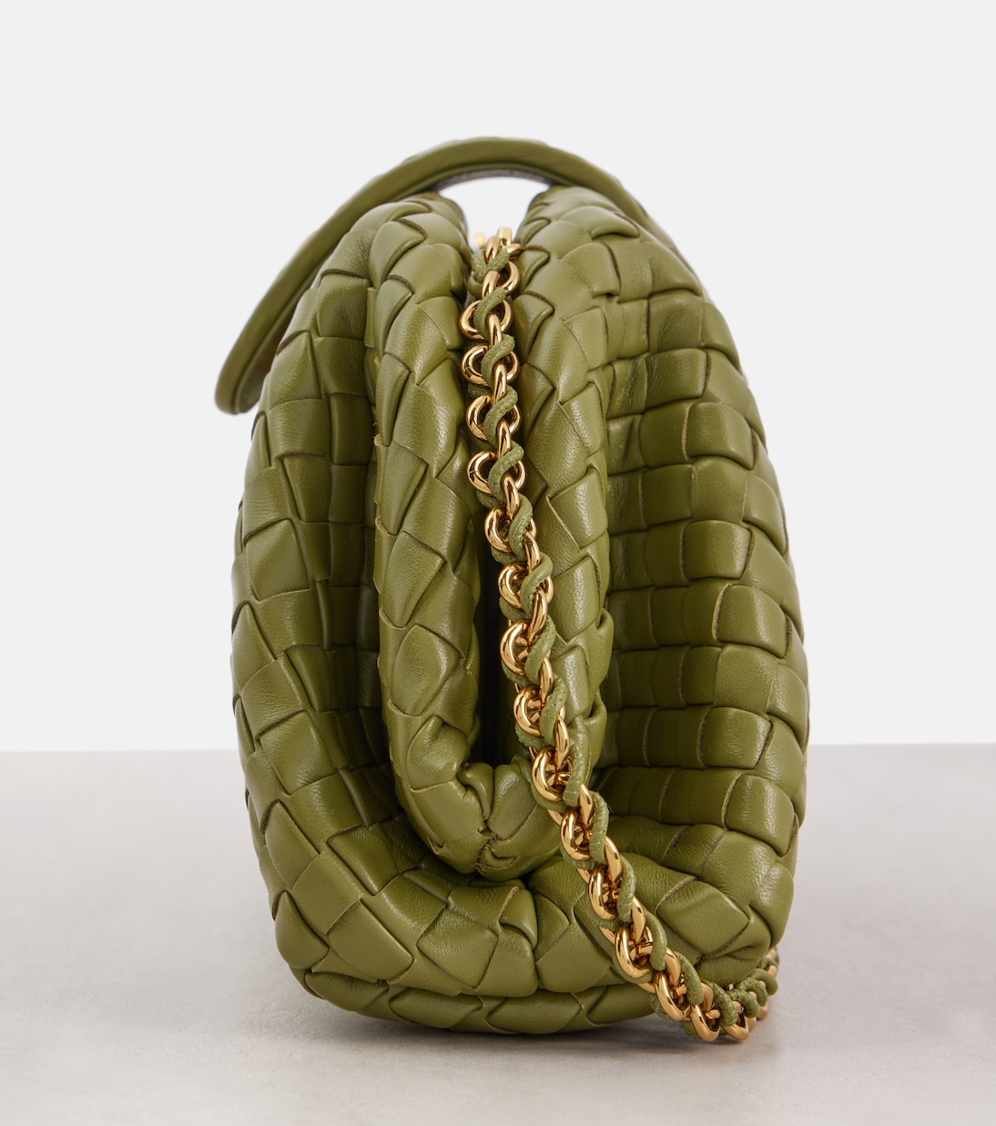 Pochette Lauren 1980 Small en cuir Intrecciato | Bottega Veneta
