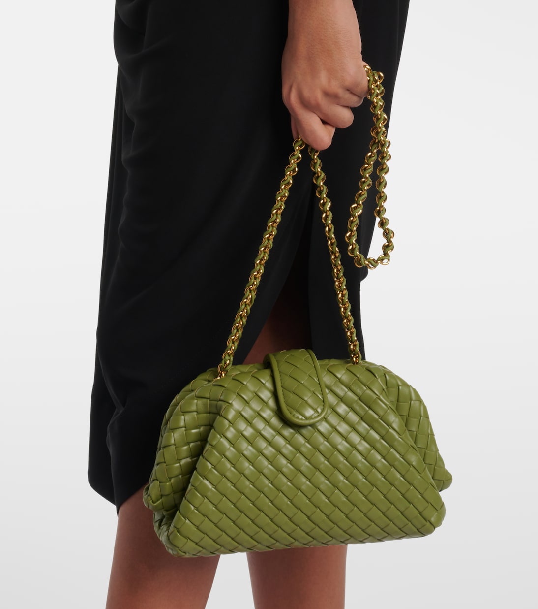 Pochette Lauren 1980 Small en cuir Intrecciato | Bottega Veneta