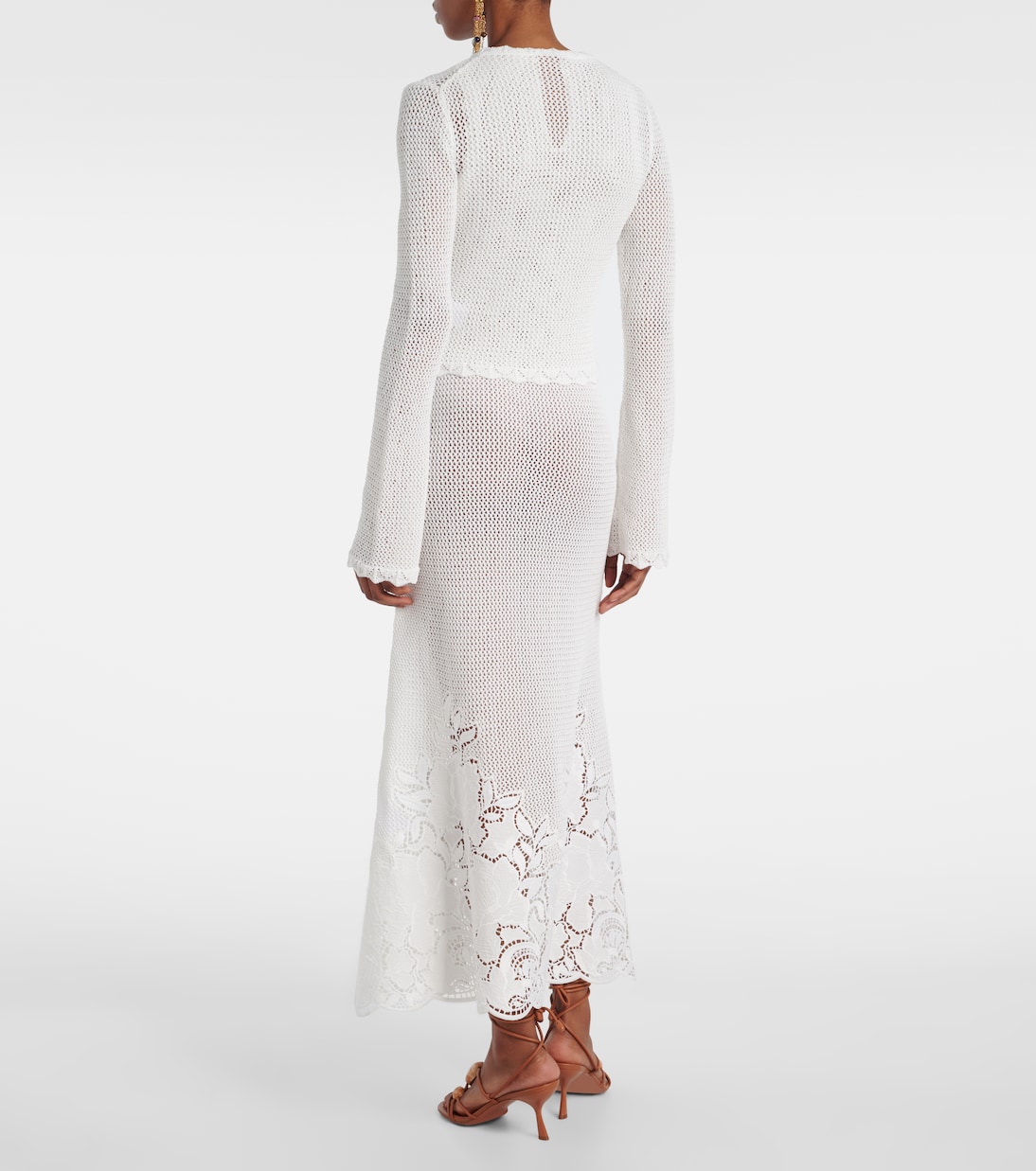 Cardigan in cotone con ricamo | Erdem