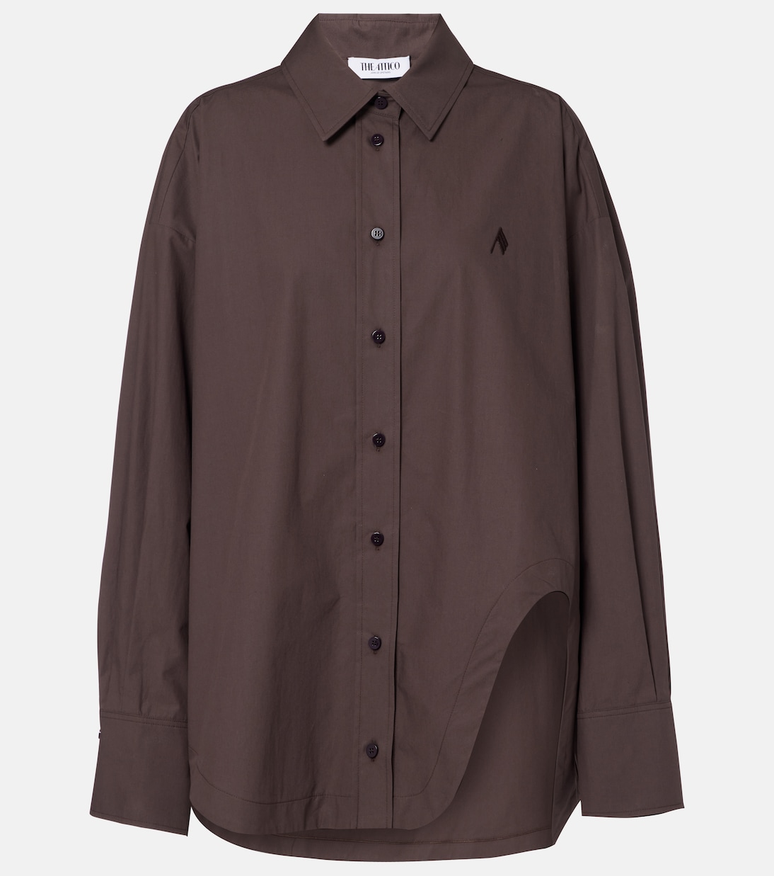 Diana oversized cotton poplin shirt | The Attico