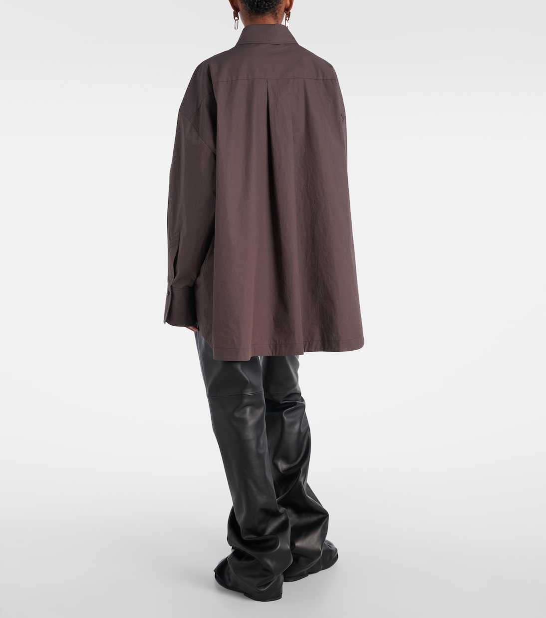 Diana oversized cotton poplin shirt | The Attico