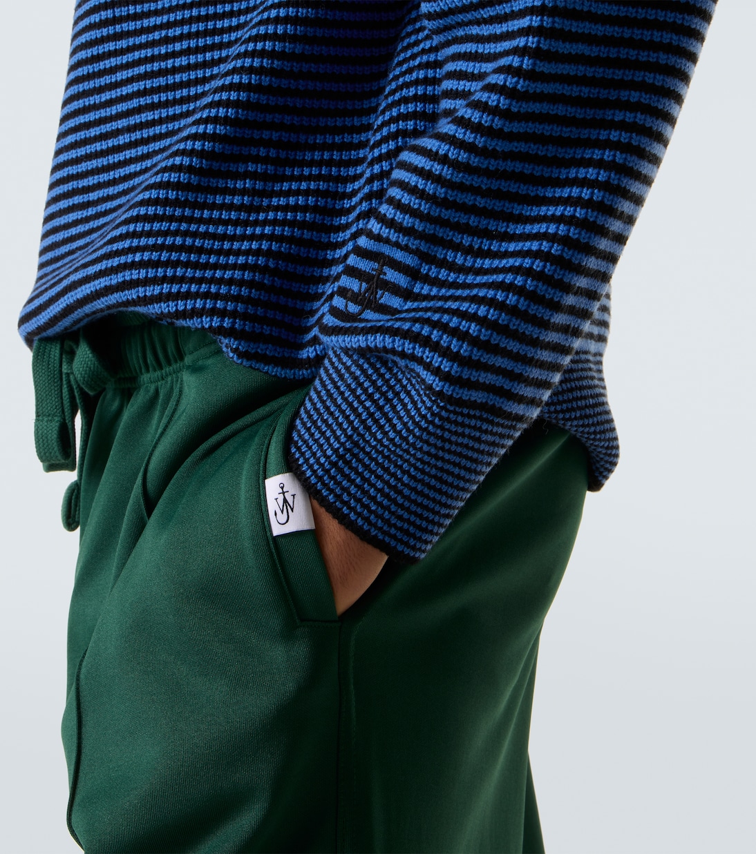Jersey a rayas con cremallera parcial | JW Anderson