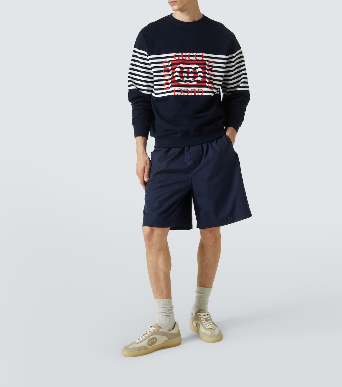 Felpa in jersey di cotone con logo | Gucci