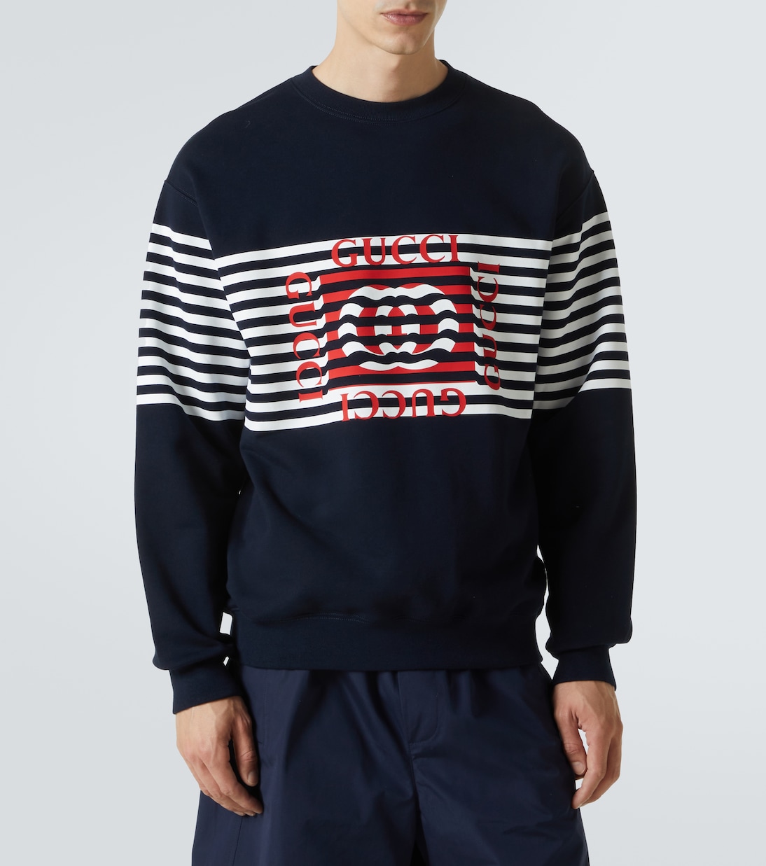 Felpa in jersey di cotone con logo | Gucci