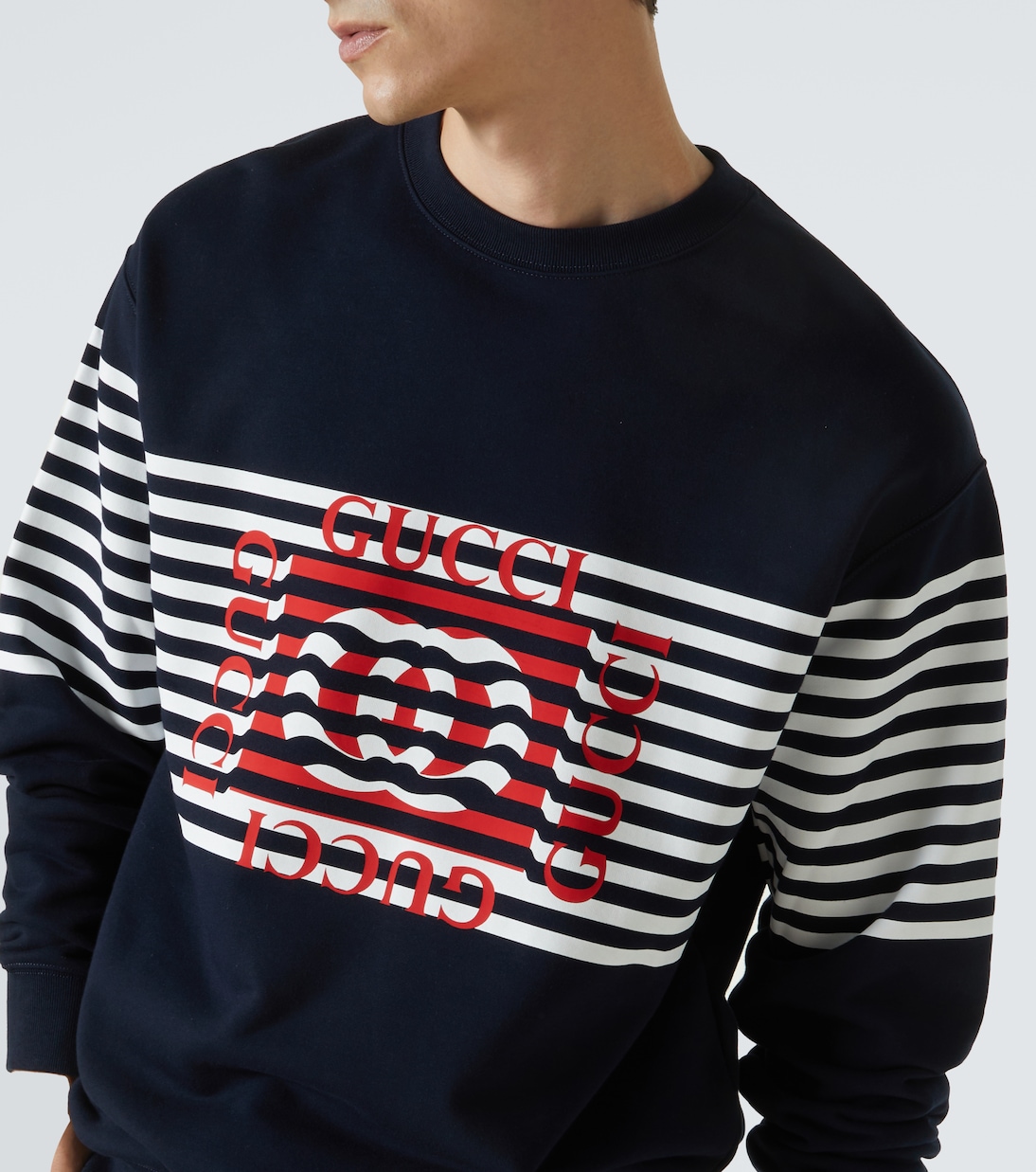 Felpa in jersey di cotone con logo | Gucci