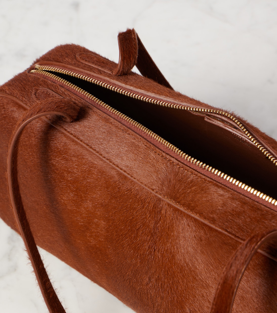 Simona Small calf hair shoulder bag | Khaite