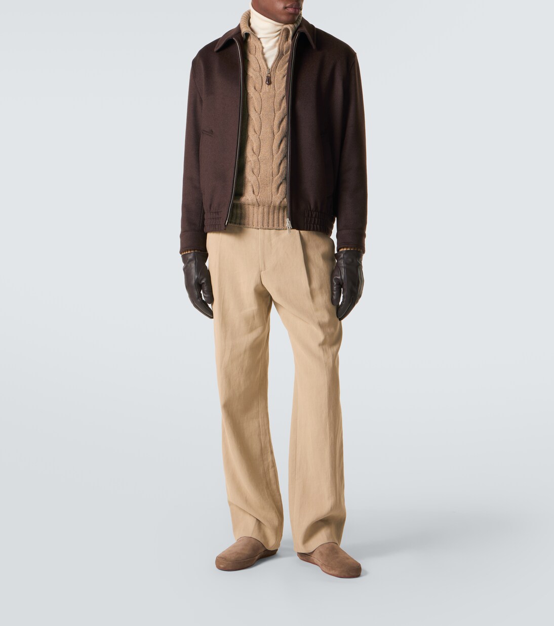 Napier cable-knit cashmere sweater | Loro Piana