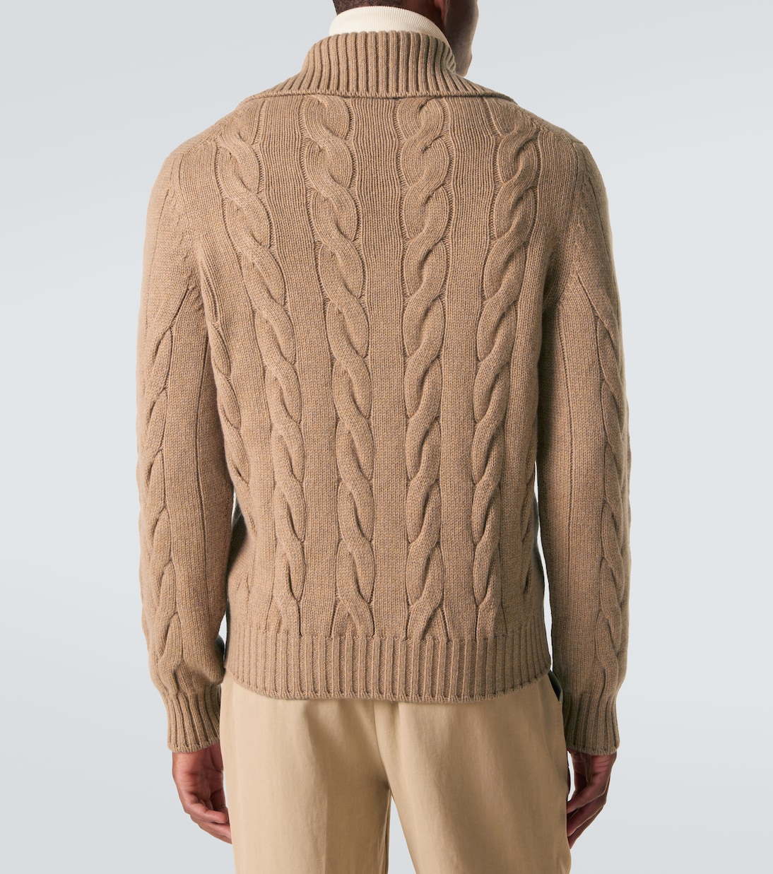 Napier cable-knit cashmere sweater | Loro Piana