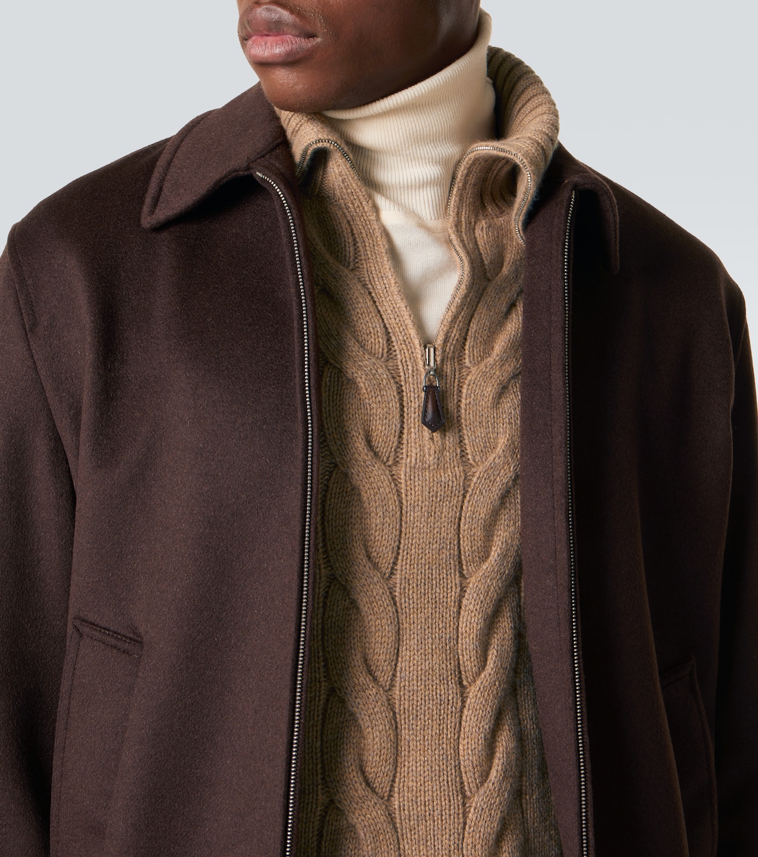 Napier cable-knit cashmere sweater | Loro Piana