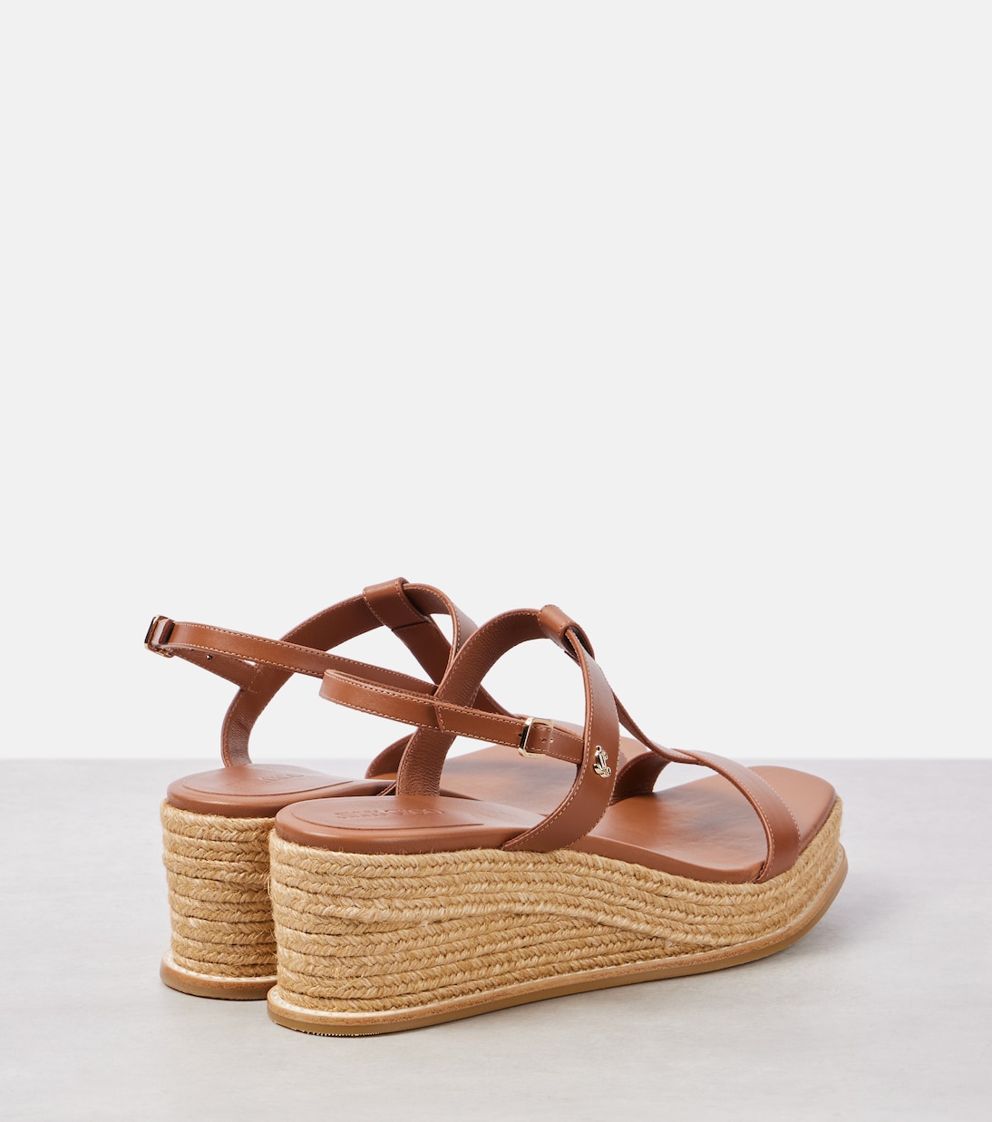 Theia 60 leather espadrilles wedges | Jimmy Choo