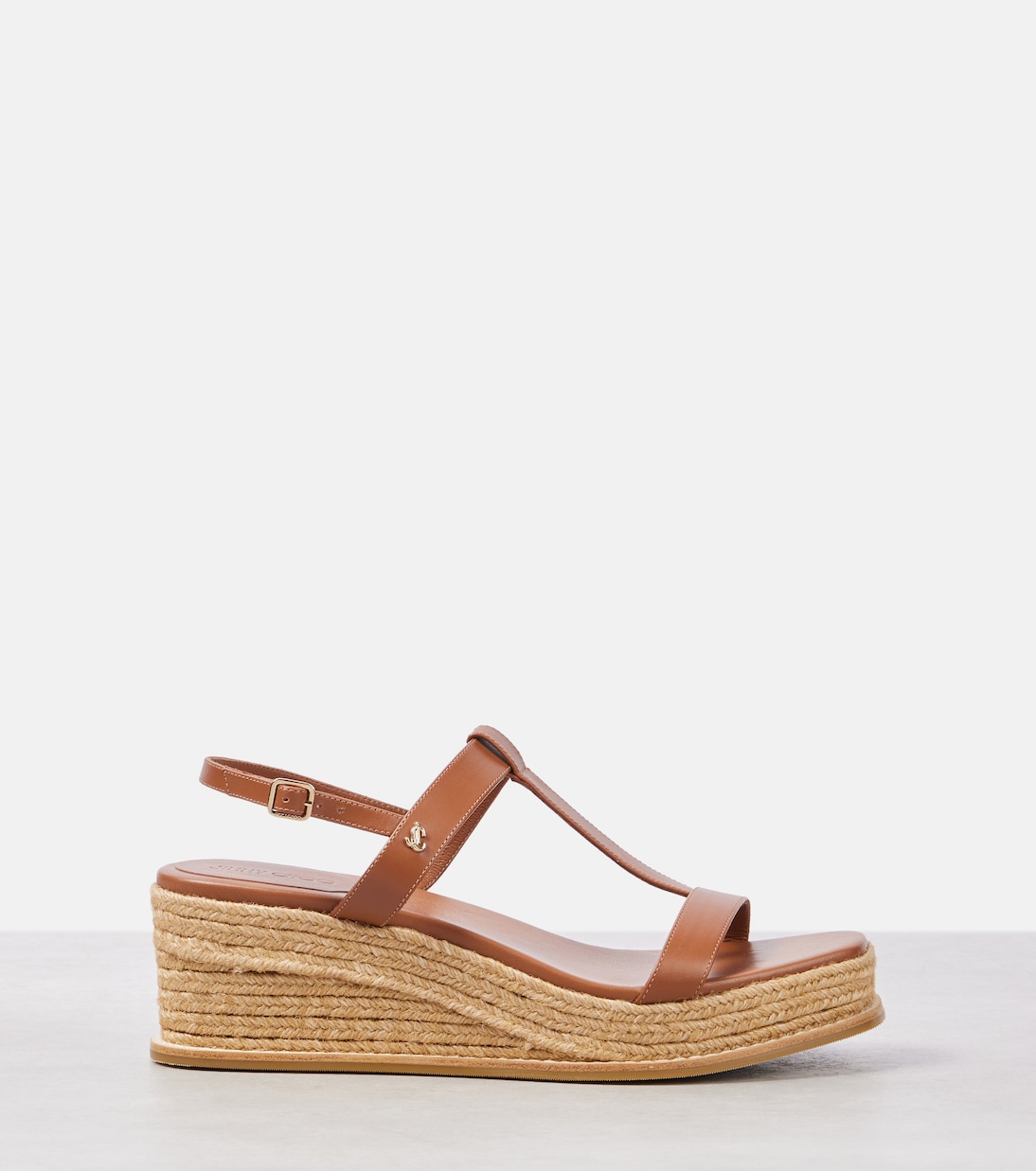 Theia 60 leather espadrilles wedges | Jimmy Choo