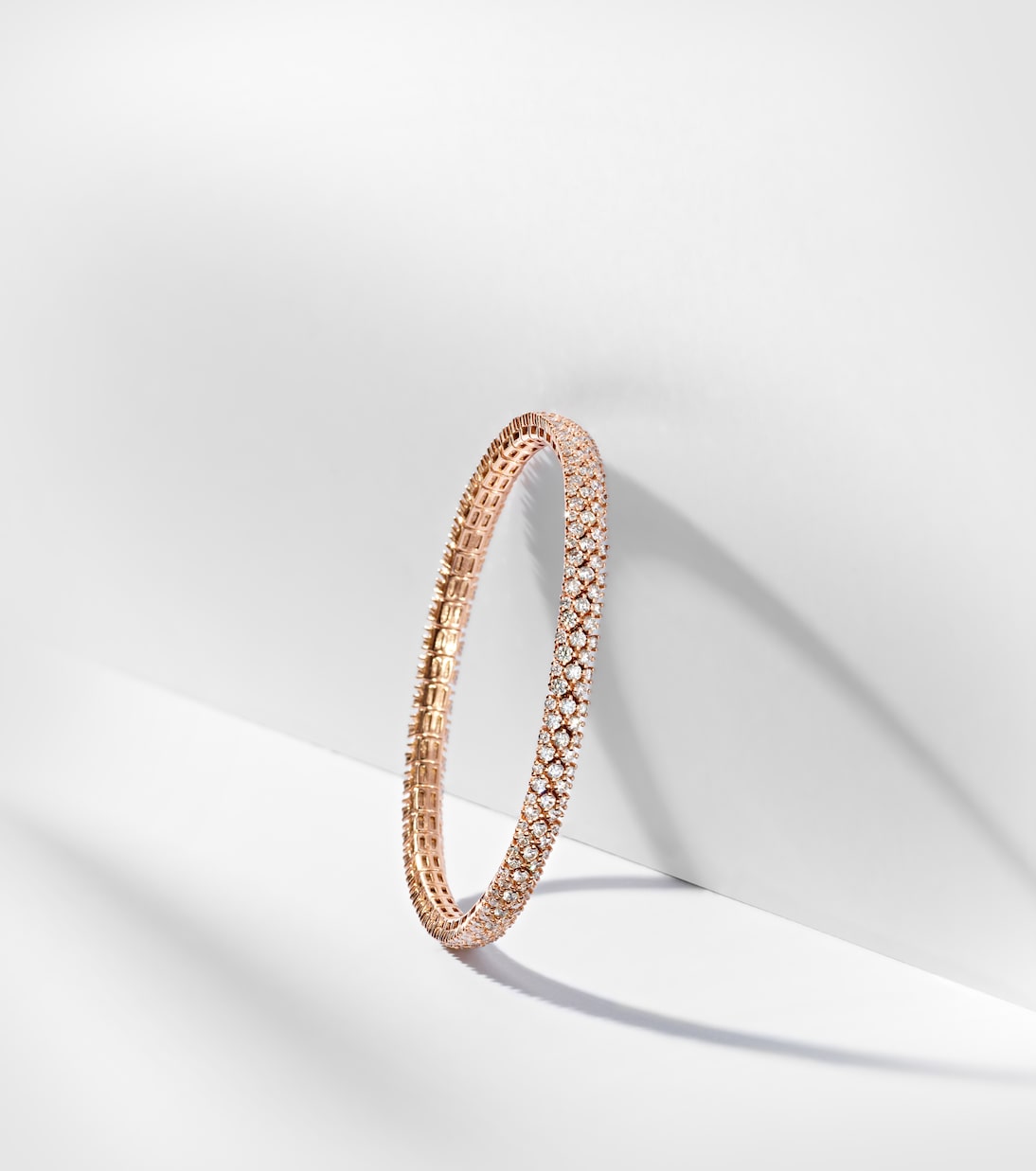 Bracelet en or rose 18 ct et diamants | Shay Jewelry