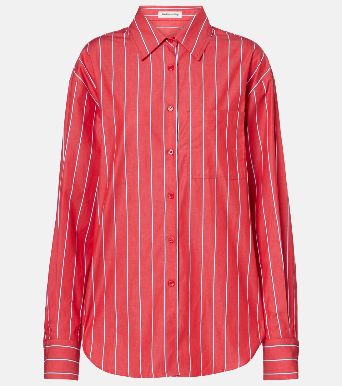 Lui striped cotton poplin shirt | The Frankie Shop