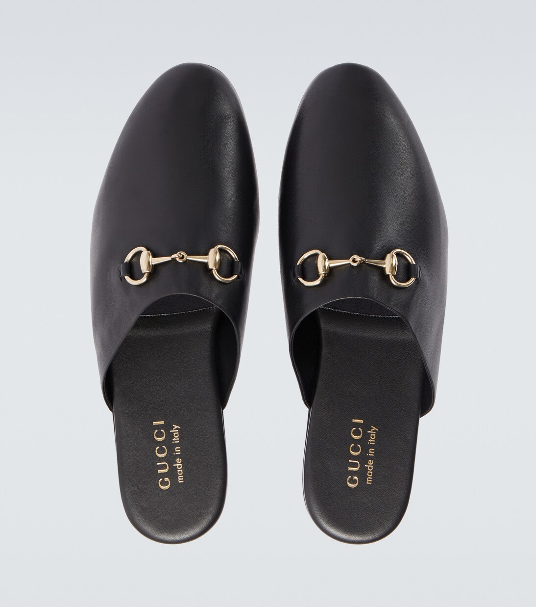 Horsebit leather mules | Gucci