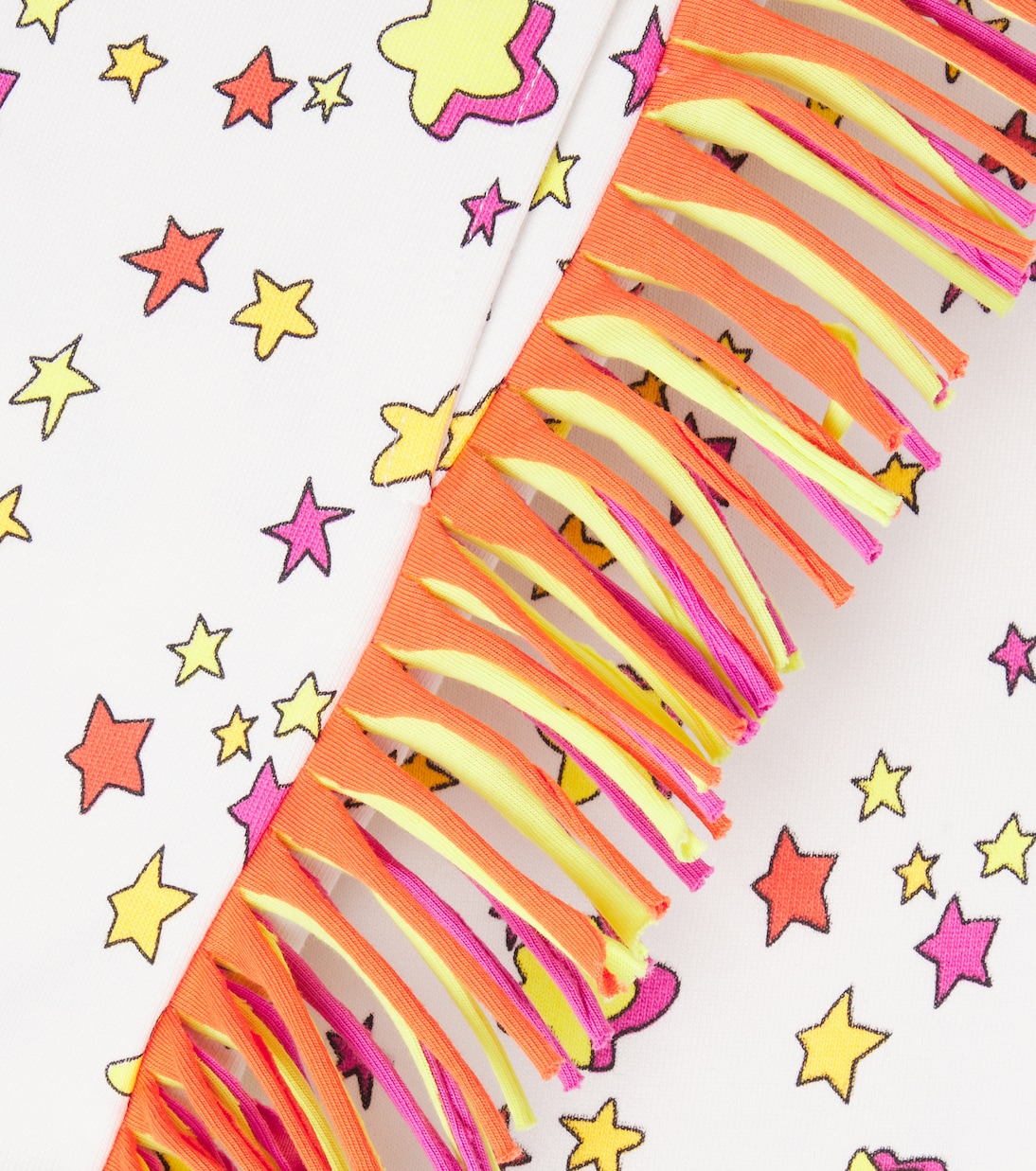 Fringed printed cotton jersey sweatpants | Stella McCartney Kids