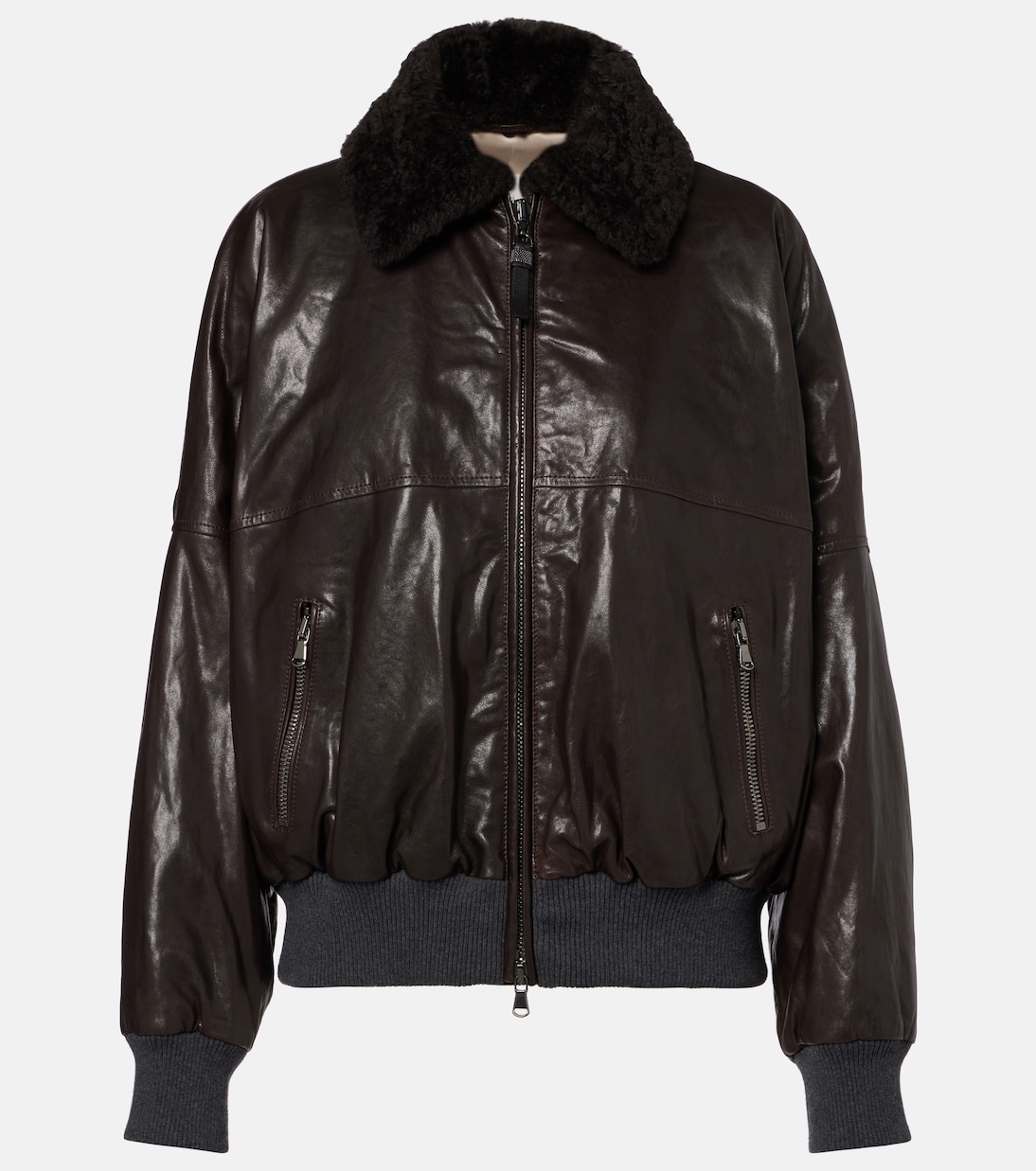 Leather blouson | Brunello Cucinelli