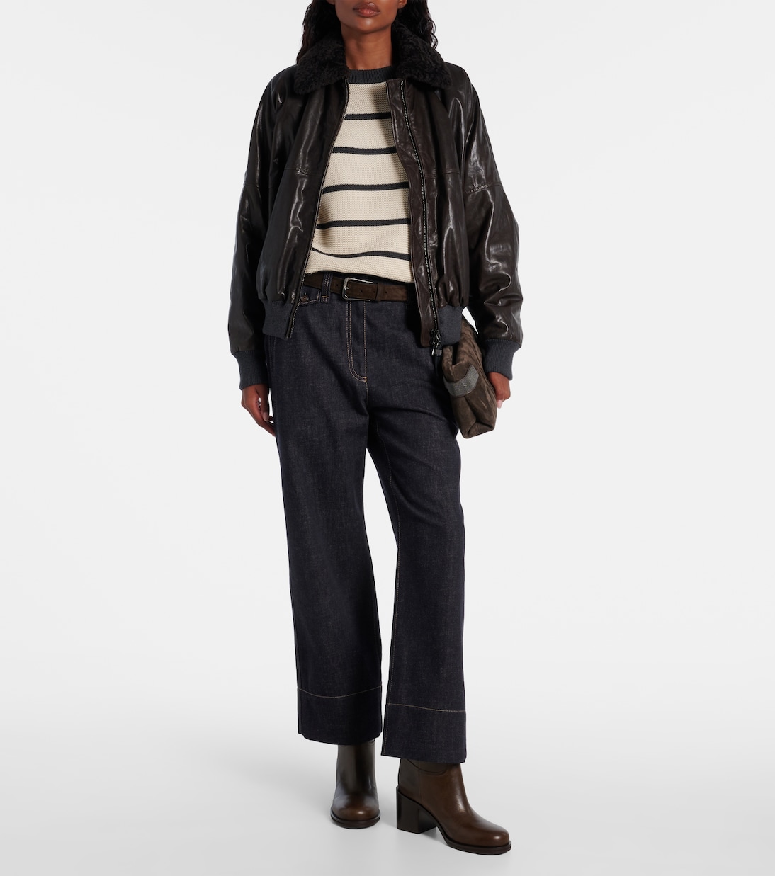 Leather blouson | Brunello Cucinelli