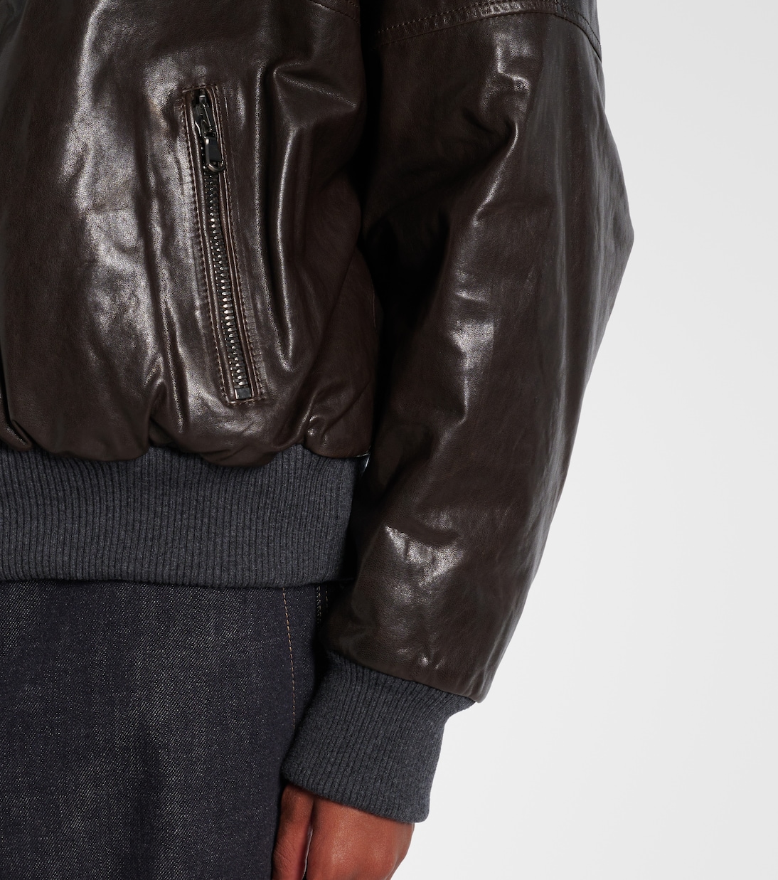 Leather blouson | Brunello Cucinelli