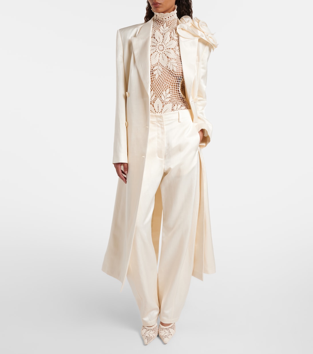 Pantalon barrel en coton mélangé | Magda Butrym