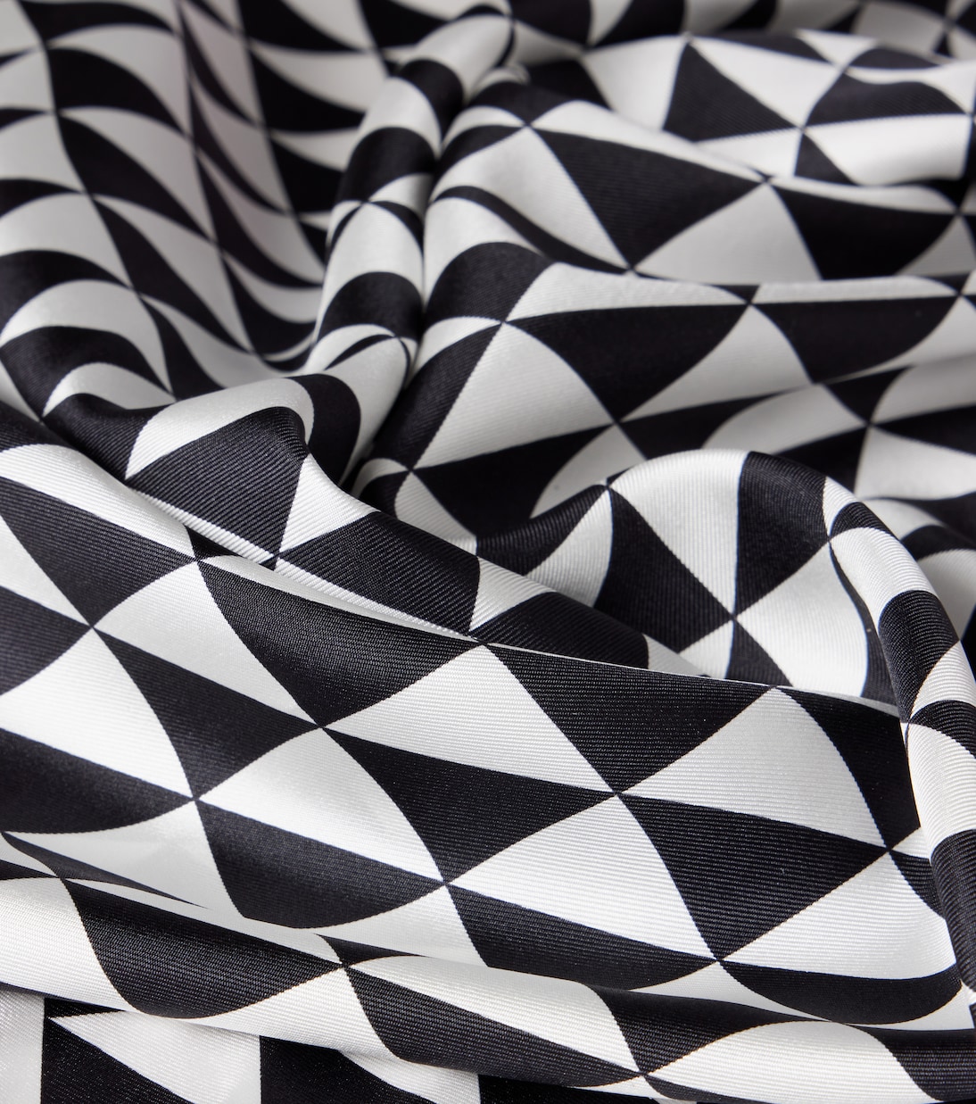 Printed silk twill scarf | Prada