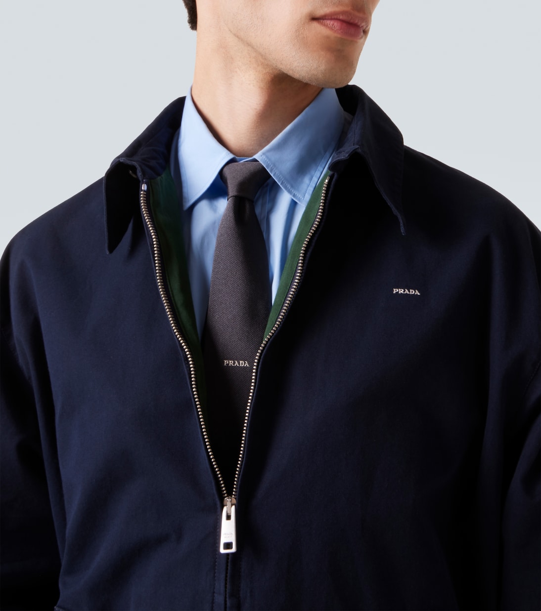 Logo silk tie | Prada