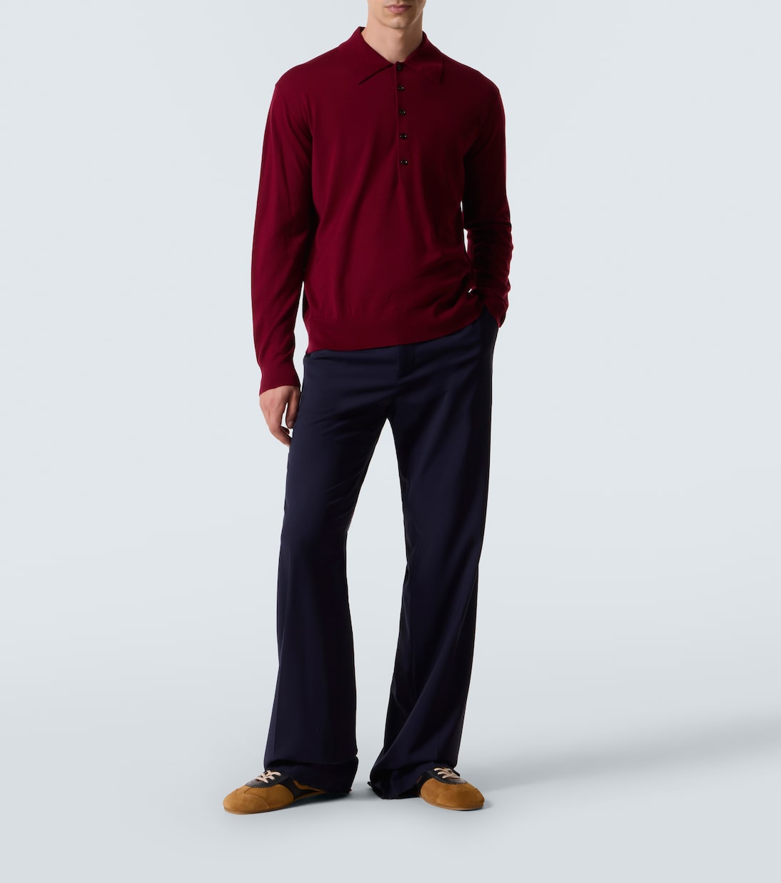 Wool polo sweater | Dries Van Noten