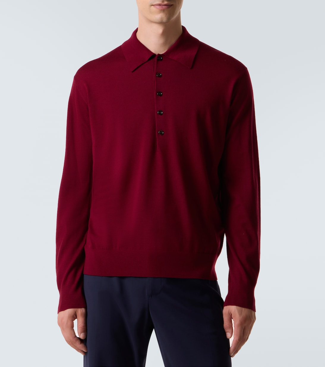 Wool polo sweater | Dries Van Noten