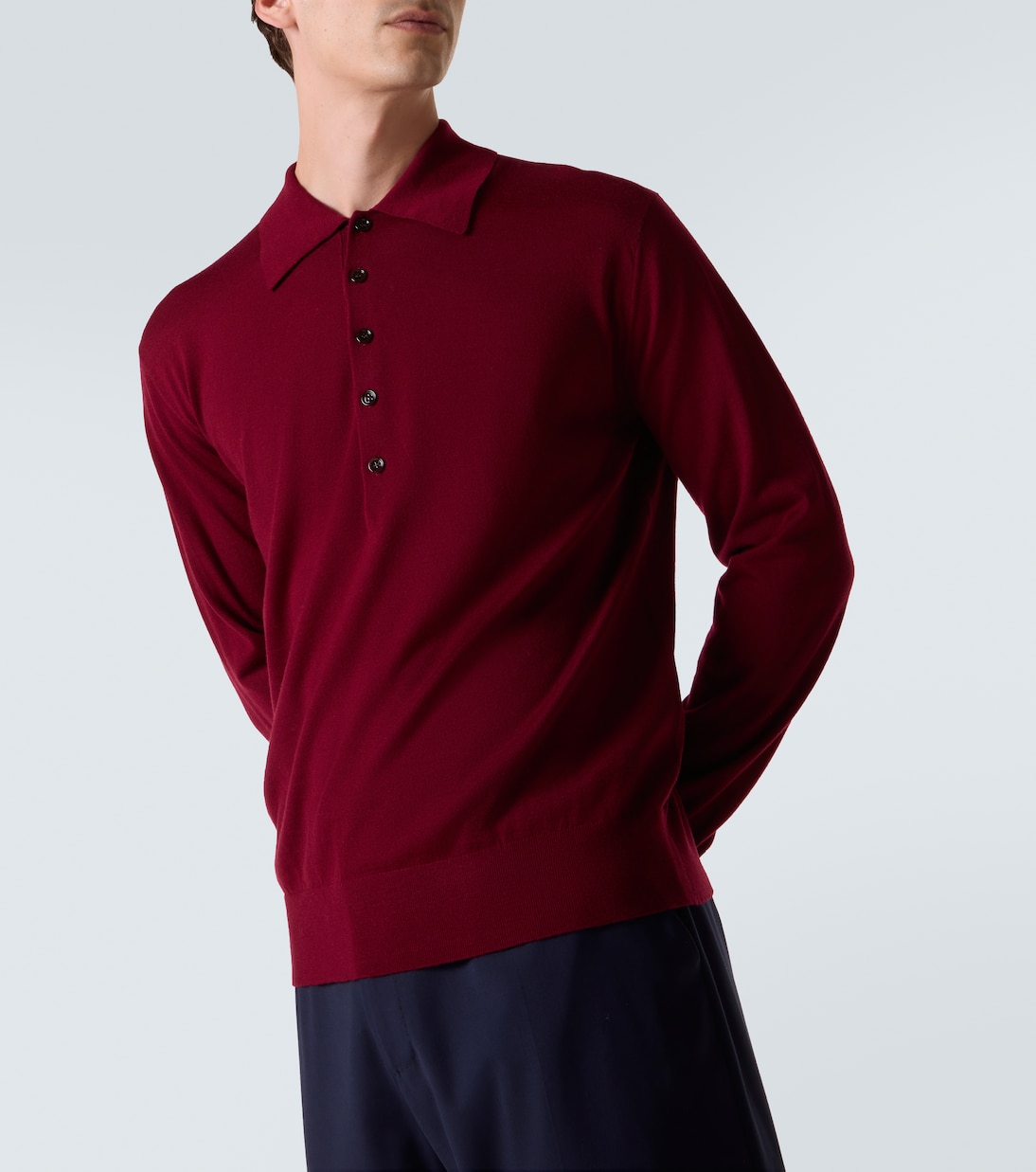 Wool polo sweater | Dries Van Noten