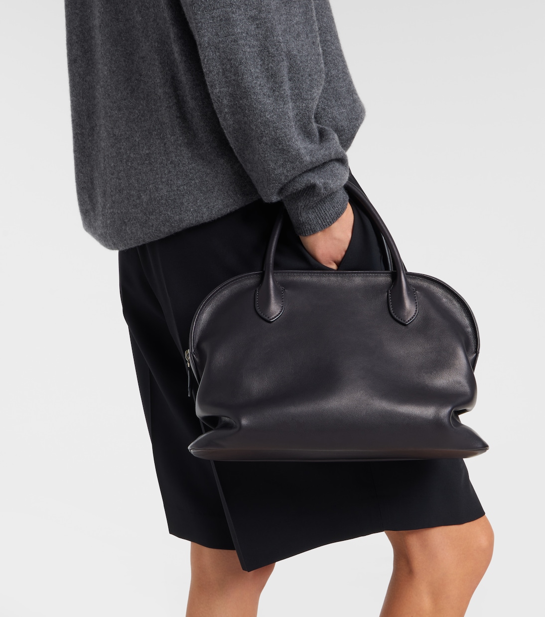 Agnes leather tote bag | The Row