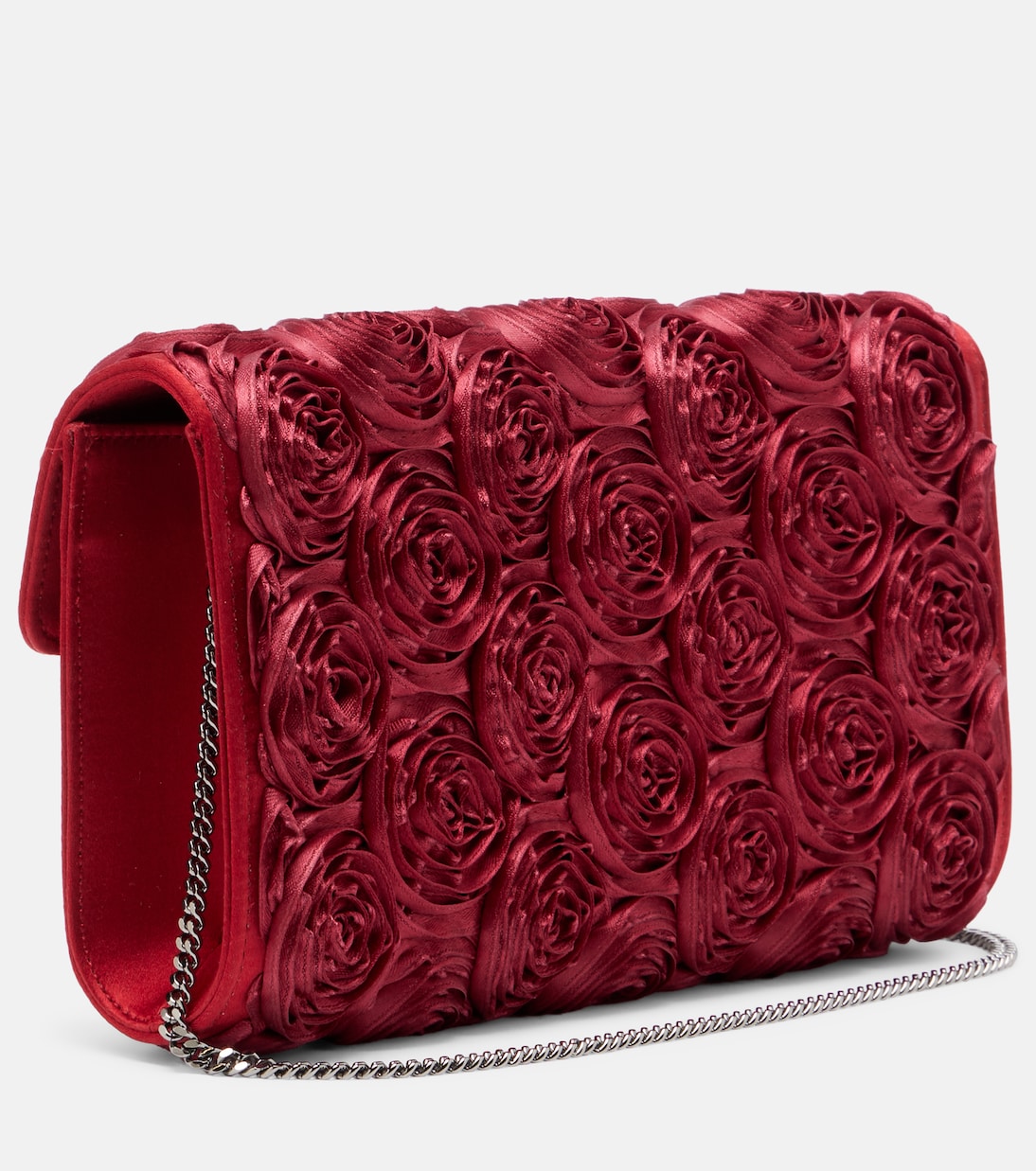 Envelope embellished satin clutch | Roger Vivier
