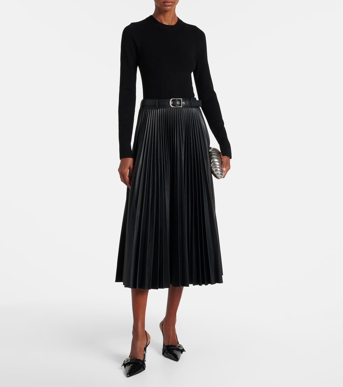 Abilene knitted pleated midi dress | Simkhai