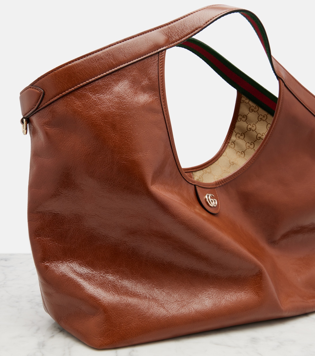 Gucci Giglio Large leather tote bag | Gucci