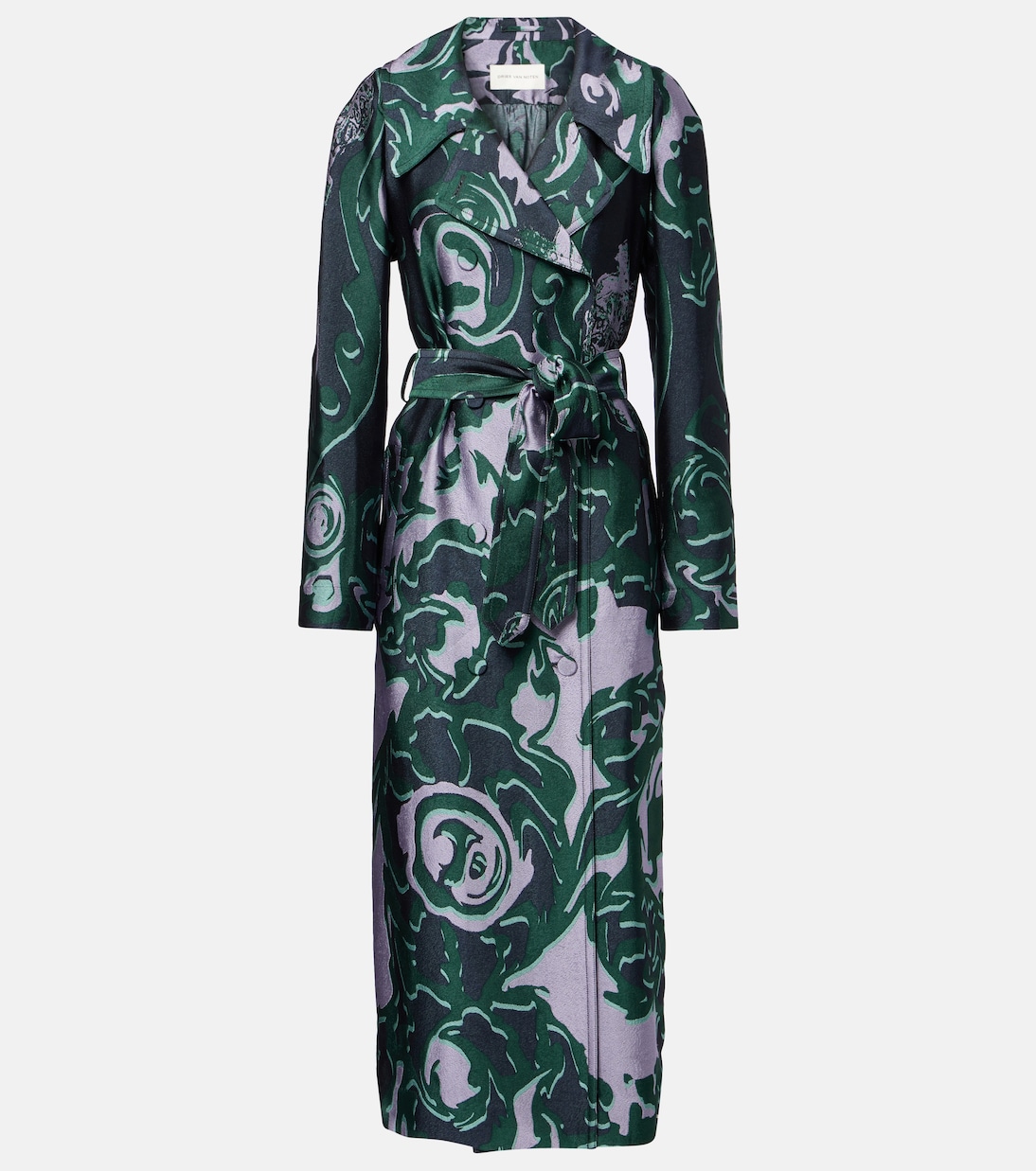 Printed trench coat | Dries Van Noten