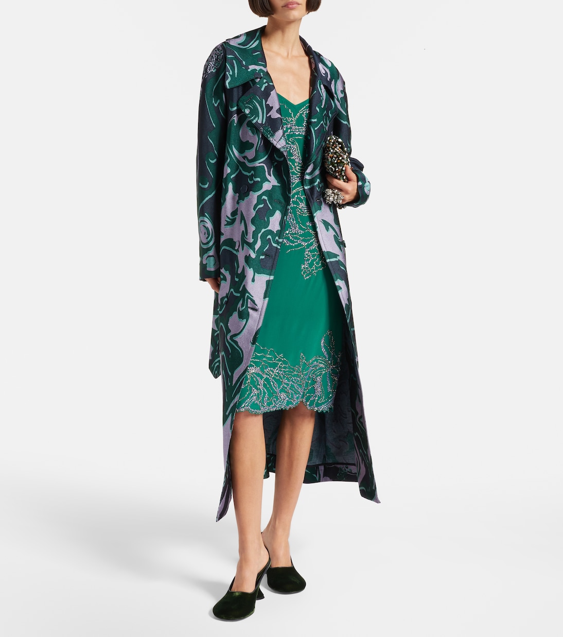 Printed trench coat | Dries Van Noten