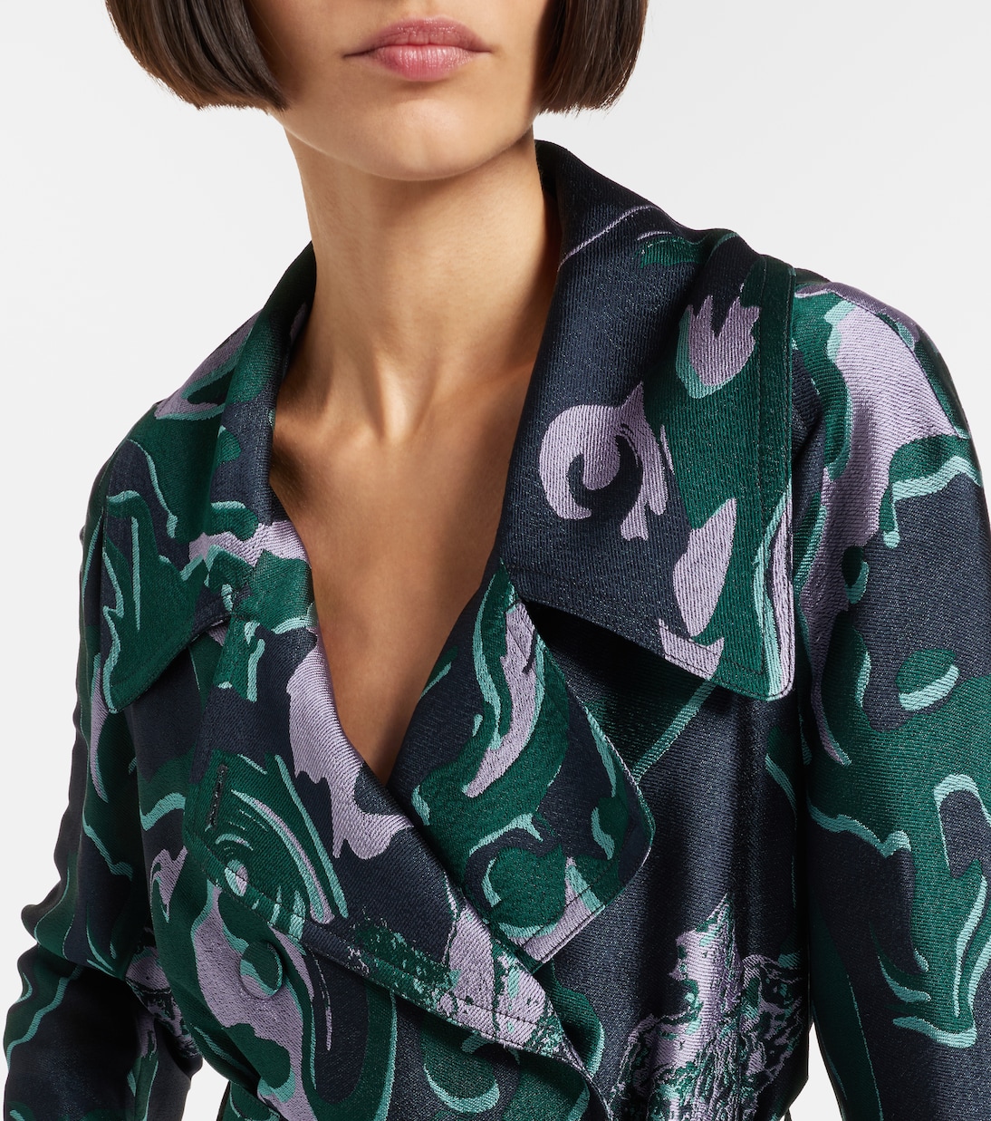 Printed trench coat | Dries Van Noten